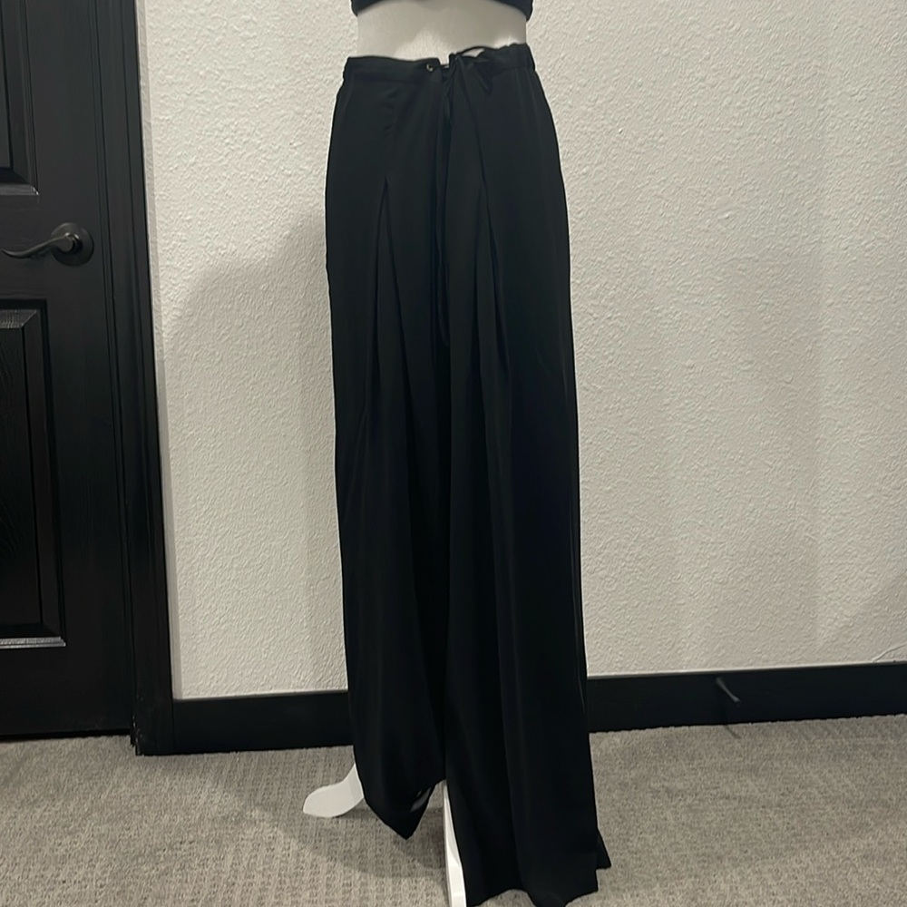Wide leg free flowing pants.